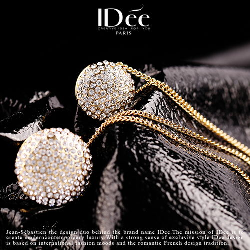 法式閃耀，時尚點睛——Idée藝術(shù)飾品滿鉆多層項鏈